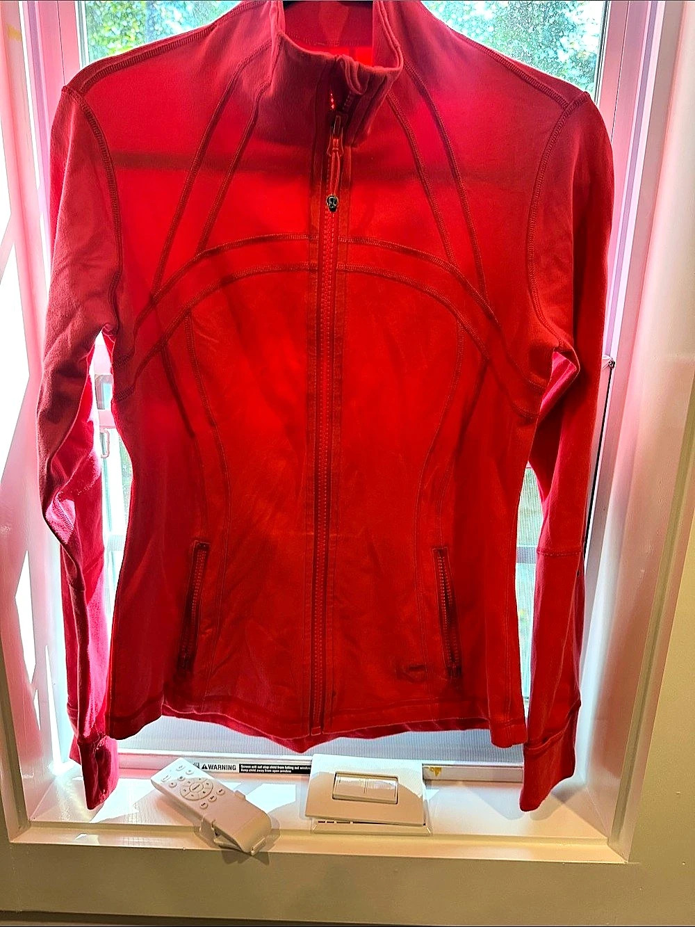 lululemon Define Jacket Red Full-Zip Athletic Jacket Size 10